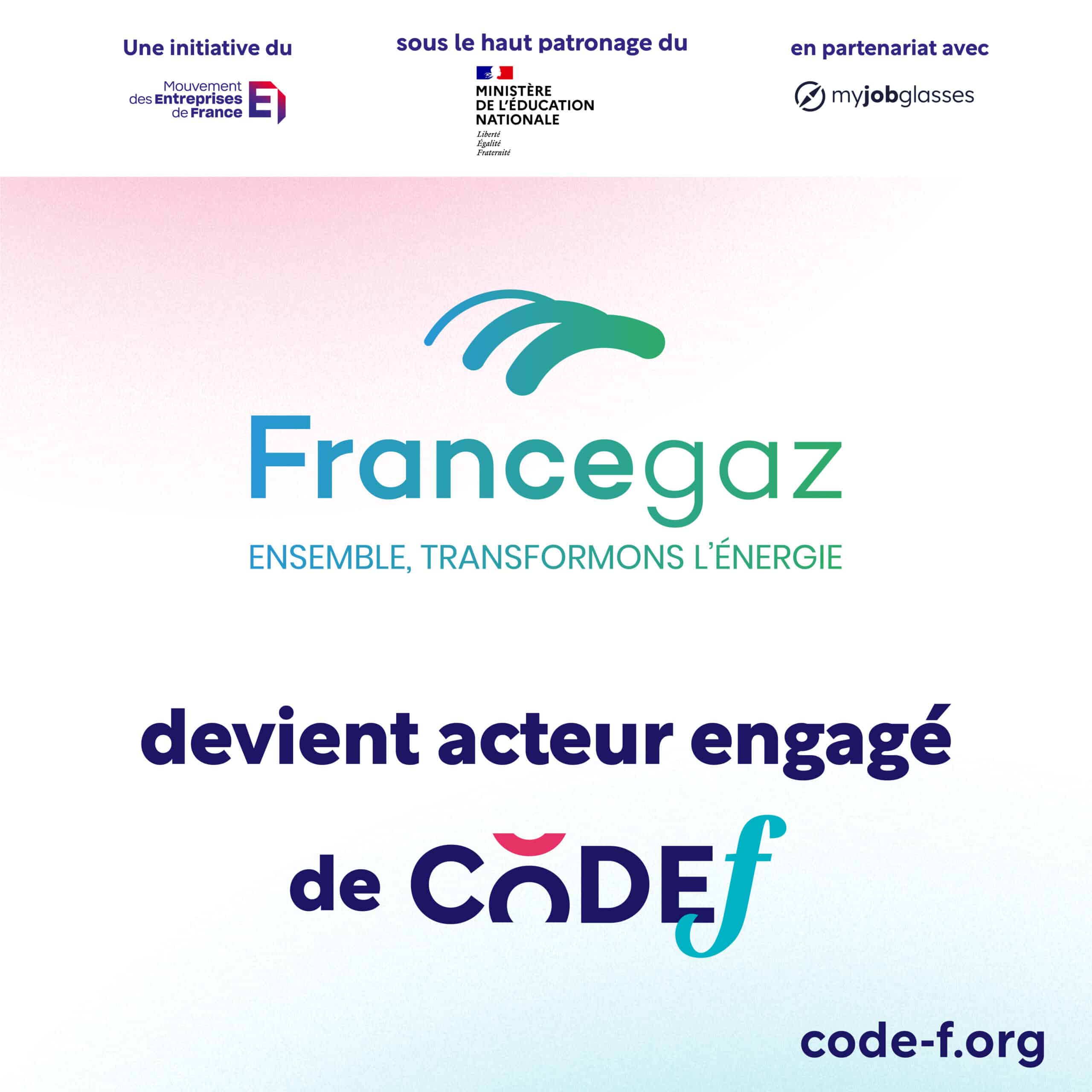 France gaz rejoint la Charte Code F pour promouvoir la mixité dans les filières STIM