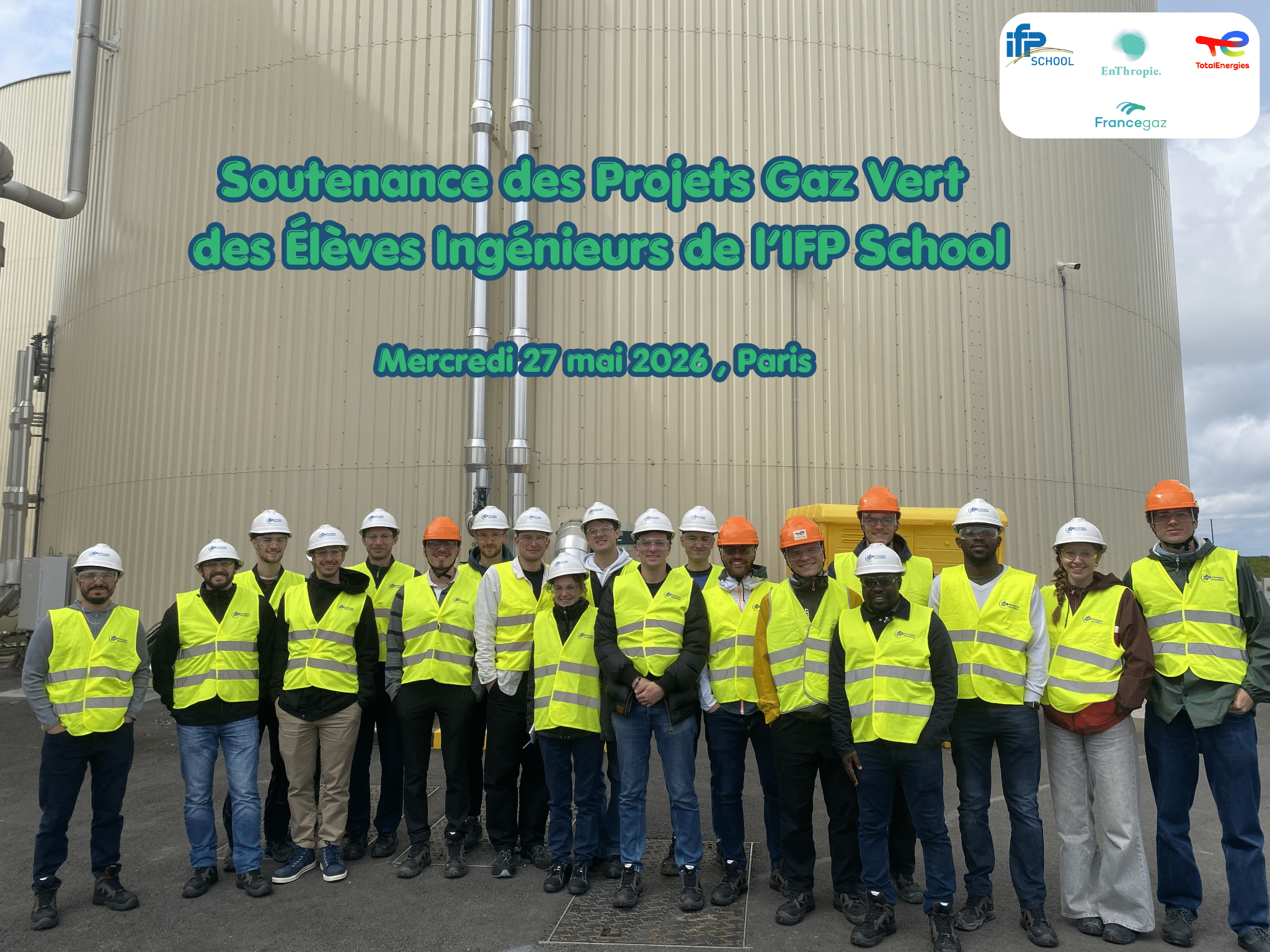 Soutenance des Projets Gaz Vert des Élèves Ingénieurs de l’IFP School chez France gaz